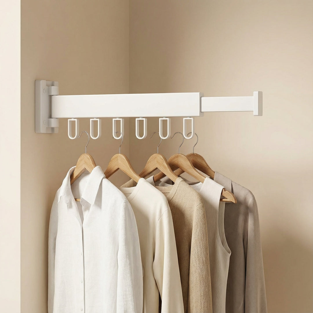 Wall Mounted Drying Rack Retractable Space-Saving Design Reclaim Valuable Floor Space - Image 16