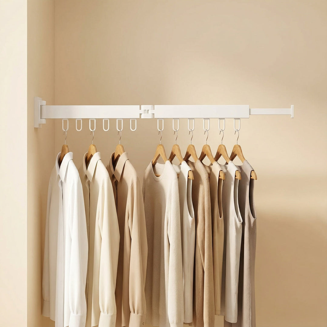 Wall Mounted Drying Rack Retractable Space-Saving Design Reclaim Valuable Floor Space - Image 17