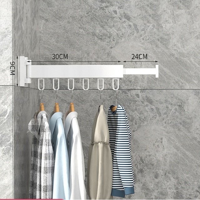 Wall Mounted Drying Rack Retractable Space-Saving Design Reclaim Valuable Floor Space - Image 9