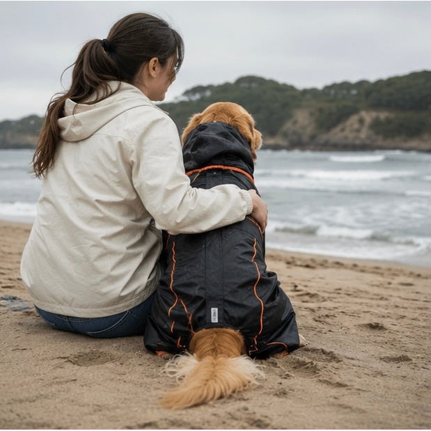 Waterproof Dog Raincoat With Legs For Large Dogs Windproof Snowproof Pet Jacket - Image 10