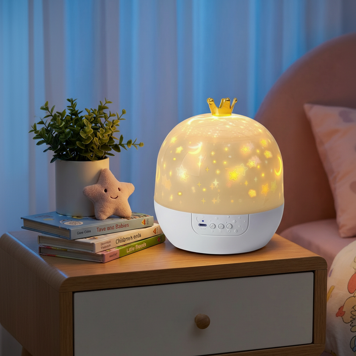 Sterrenprojector voor kinderen – LED nachtlampje met thema-schijven