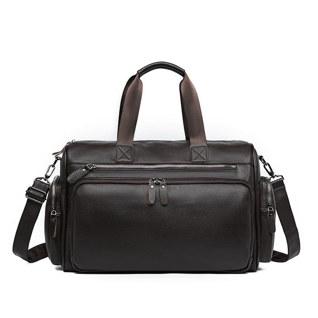 Weekender Travel Bag with Adjustable Duffel and Zippered Compartments - Image 2