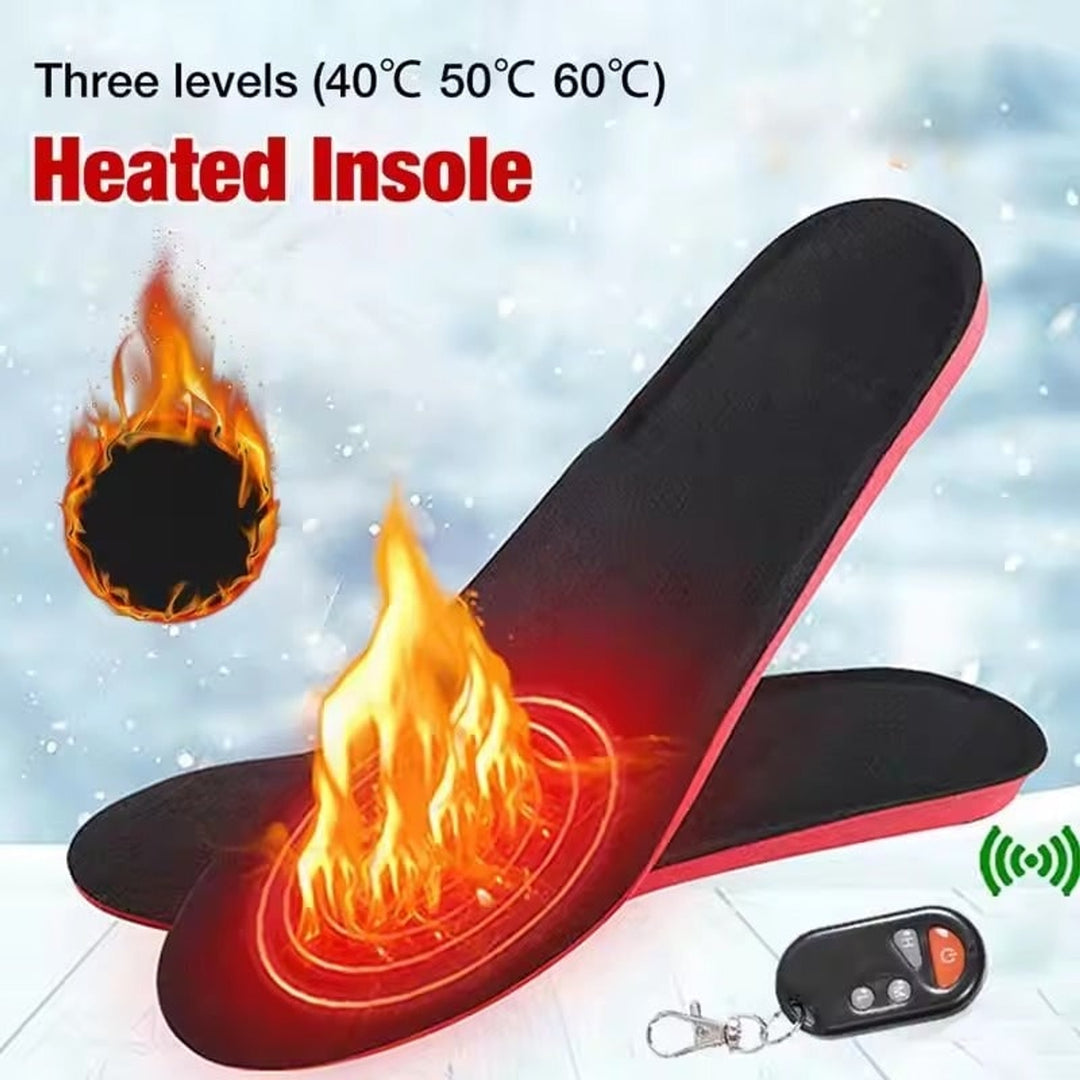 Wireless Heated Shoe Insoles With Remote Control And Arch Support For USB Rechargeable Warmth - Image 3