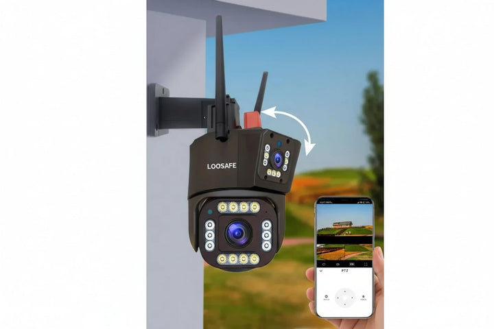 Wireless Security Camera With Solar Panel Completely Autonomous Full 360° Rotation Intelligent Motion And Human Detection - Image 7