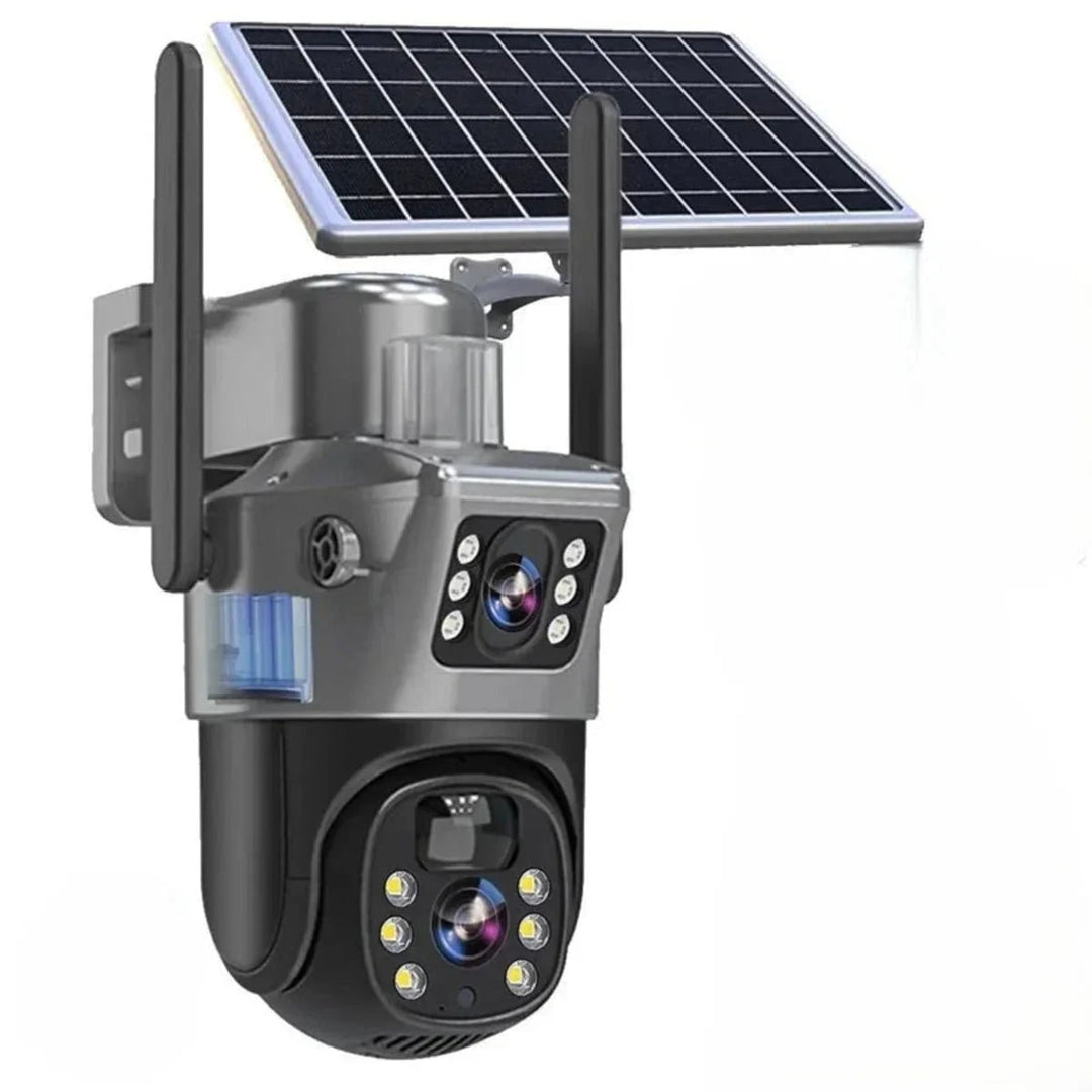 Wireless Security Camera With Solar Panel Completely Autonomous Full 360° Rotation Intelligent Motion And Human Detection - Image 1