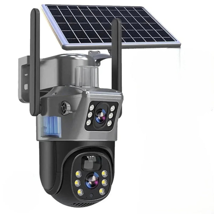Wireless Security Camera With Solar Panel Completely Autonomous Full 360° Rotation Intelligent Motion And Human Detection - Image 1