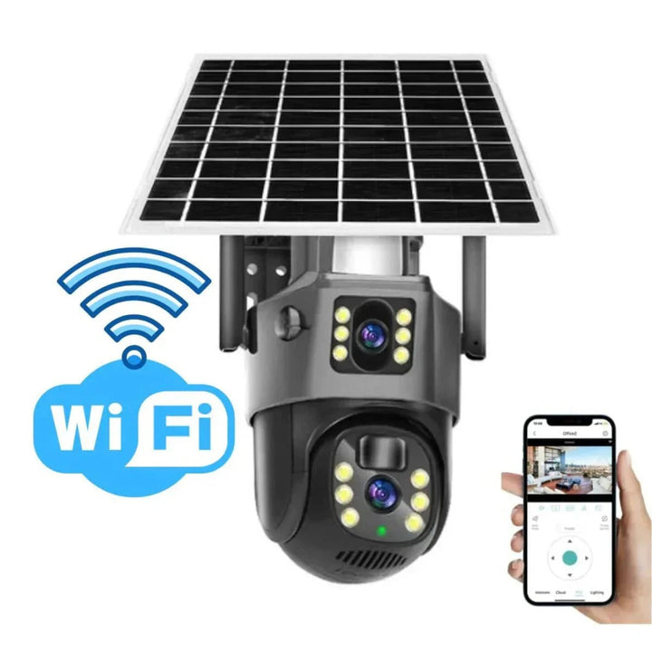 Wireless Security Camera With Solar Panel Completely Autonomous Full 360° Rotation Intelligent Motion And Human Detection - Image 5