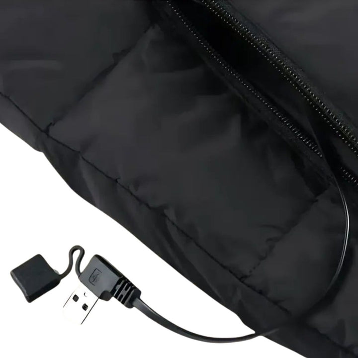 Women Heated Vest USB Rechargeable Slim Fit Quilted Gilet With Stand Collar And Windproof Fabric - Image 5