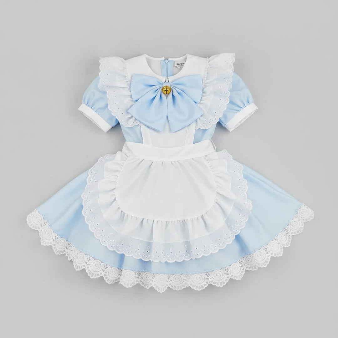 Women's Halloween Costume French Maid Dress With Charming Character Design And Attached Apron For Plus Size Party Wear - Image 5