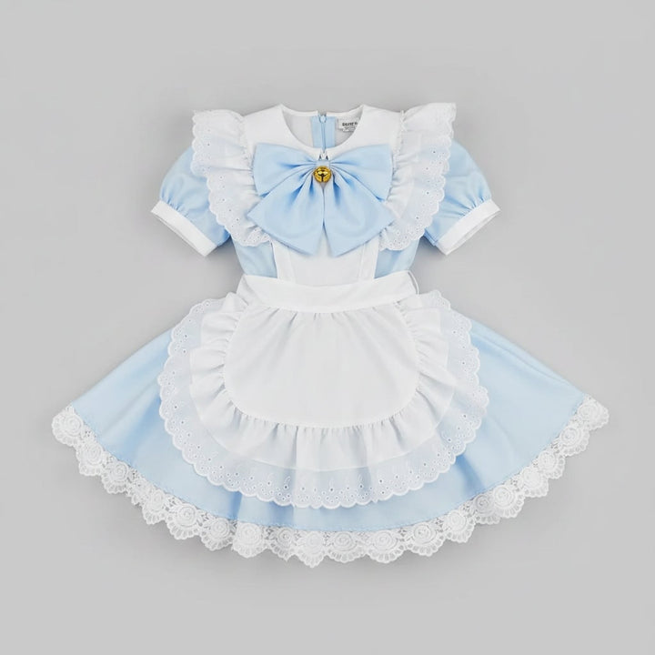 Women's Halloween Costume French Maid Dress With Charming Character Design And Attached Apron For Plus Size Party Wear - Image 5