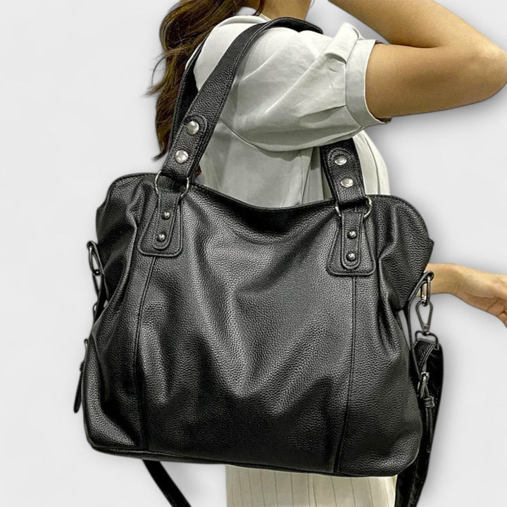 Women's Shoulder Bag with Streamlined Hobo Silhouette and Soft Leather - Image 2