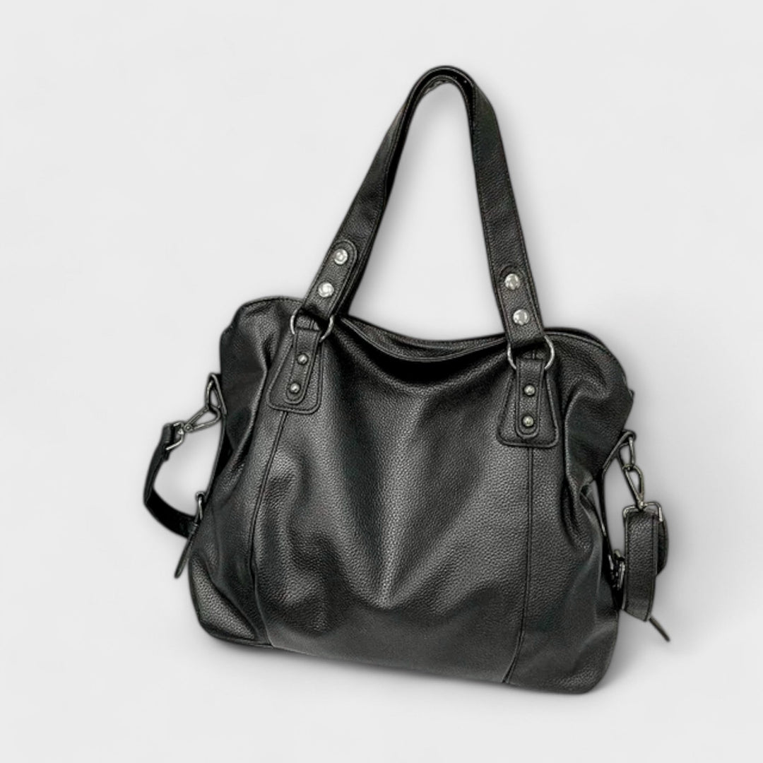 Women's Shoulder Bag with Streamlined Hobo Silhouette and Soft Leather - Image 6
