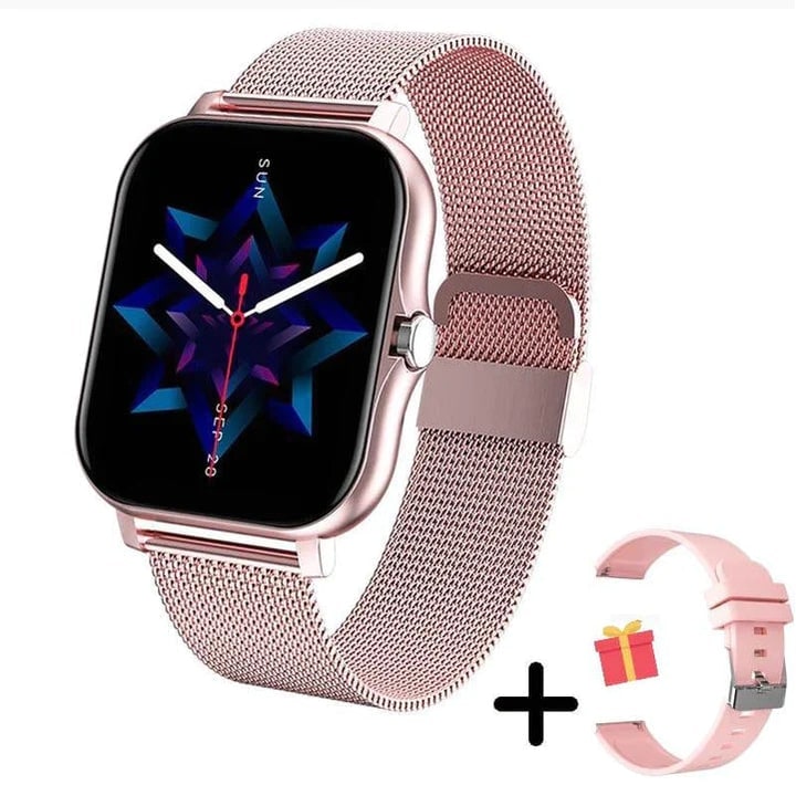 Women's Smartwatch With Slim Metal Mesh Band And Fitness Tracking - Image 6