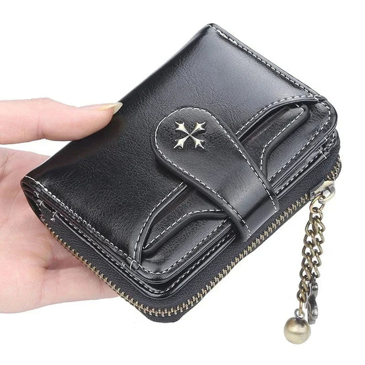 Women's Wallet with Streamlined Compact Design and Chain - Image 3