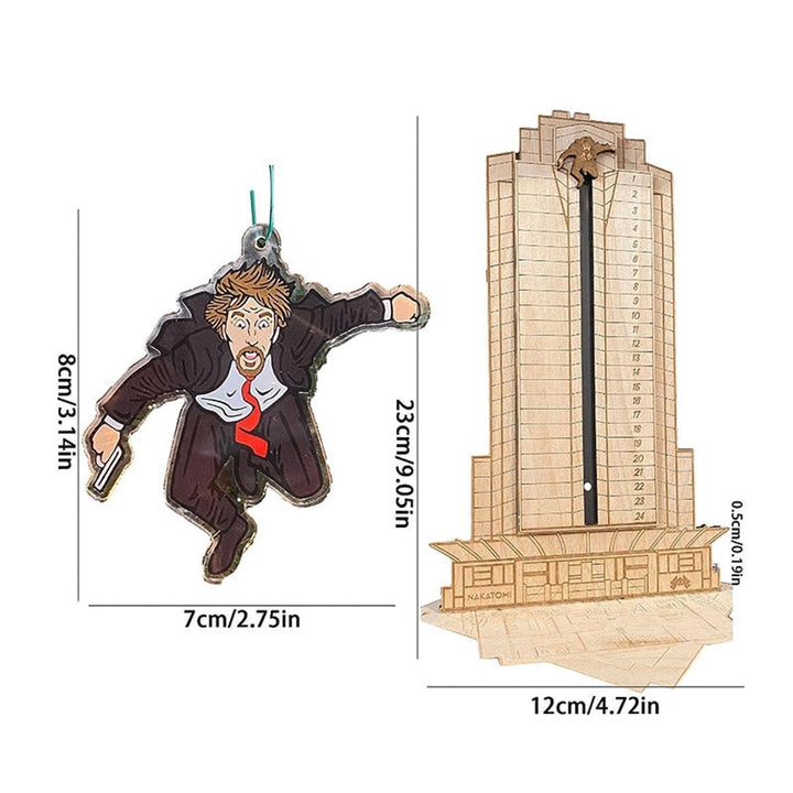 Wooden Advent Calendar Die Hard Nakatomi Plaza With Rotating Hans Gruber Figure - Image 17