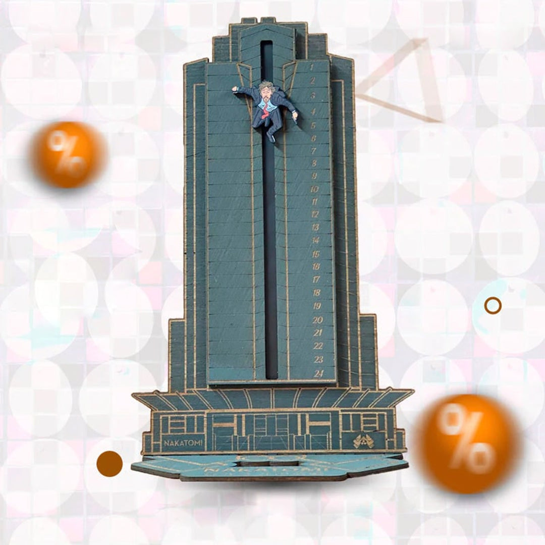 Wooden Advent Calendar Die Hard Nakatomi Plaza With Rotating Hans Gruber Figure - Image 20