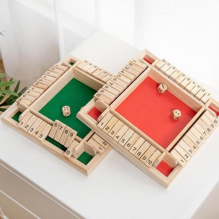Wooden Board Game With Dice Educational Strategy Game - Image 4