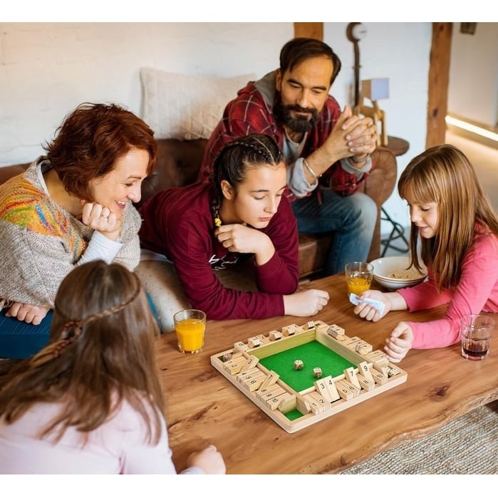 Wooden Board Game With Dice Educational Strategy Game - Image 7