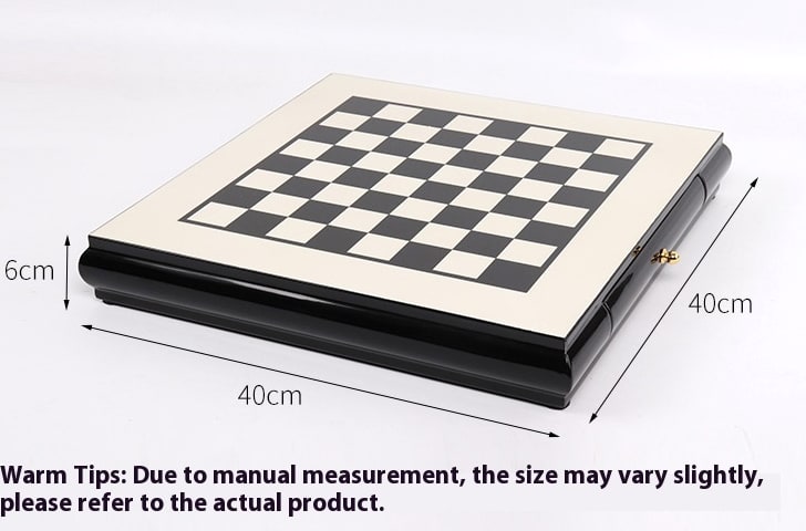 Wooden Chess Set With Zinc Alloy Hand-Painted Pieces - Image 6