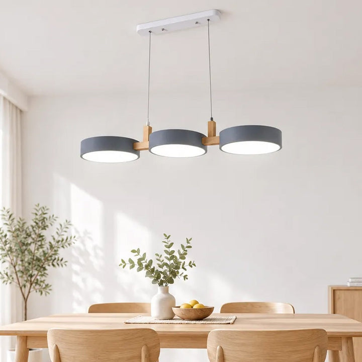 Wooden Pendant Chandelier With Adjustable Cord - Image 10