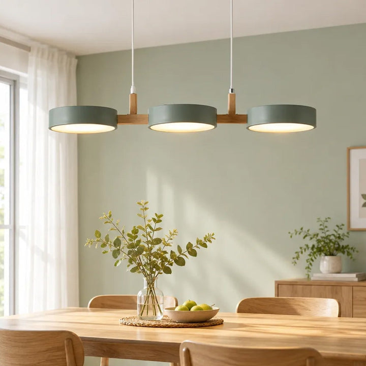 Wooden Pendant Chandelier With Adjustable Cord - Image 12
