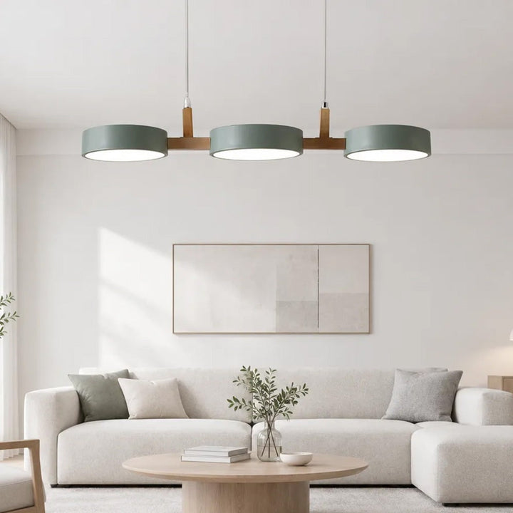 Wooden Pendant Chandelier With Adjustable Cord - Image 13