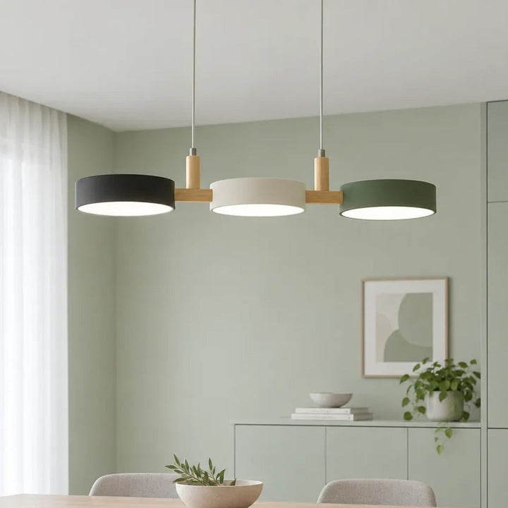 Wooden Pendant Chandelier With Adjustable Cord - Image 16