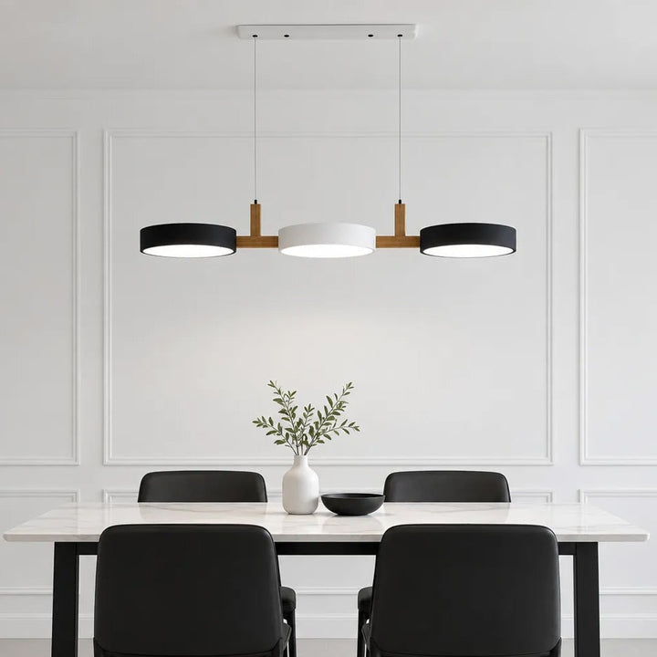 Wooden Pendant Chandelier With Adjustable Cord - Image 20
