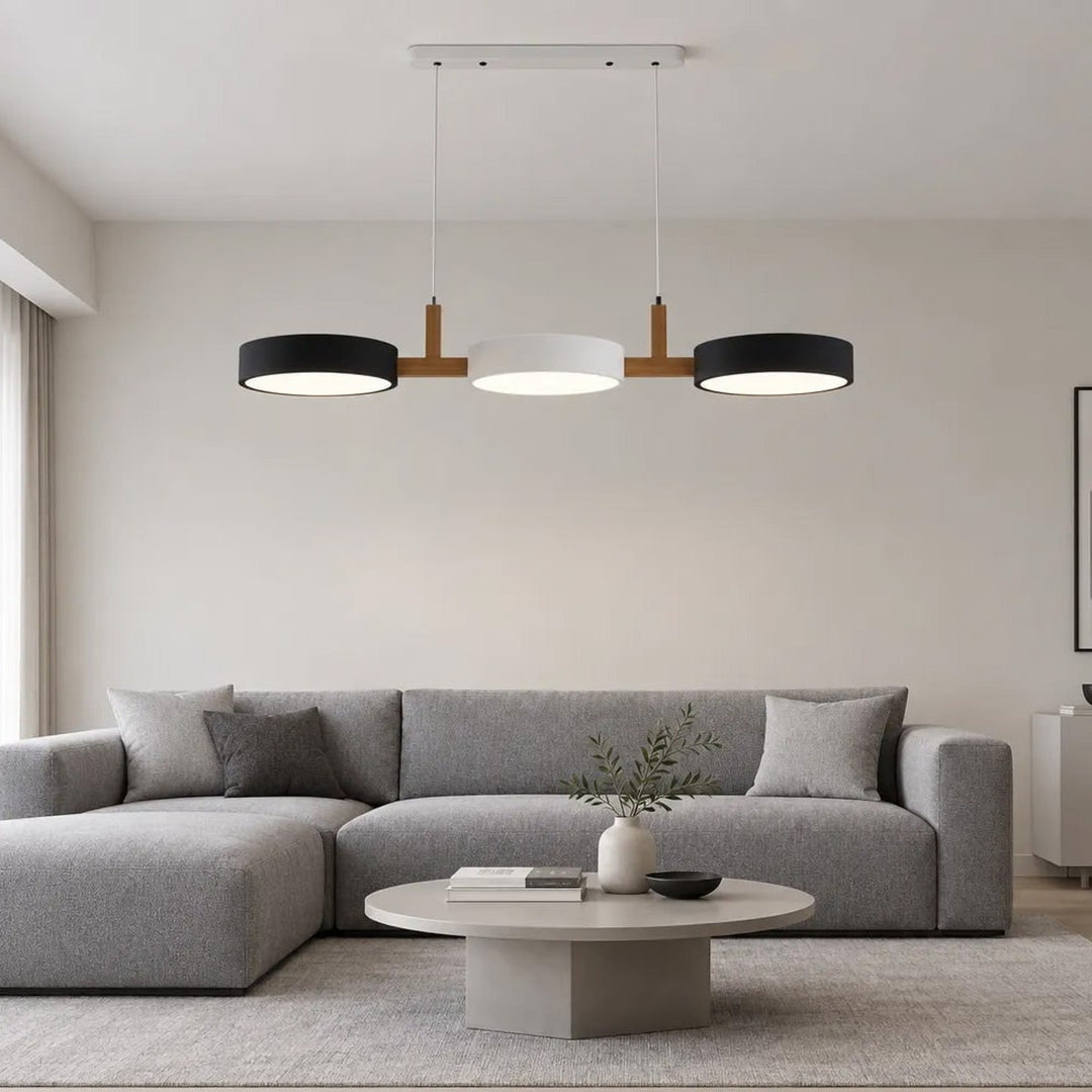 Wooden Pendant Chandelier With Adjustable Cord - Image 22