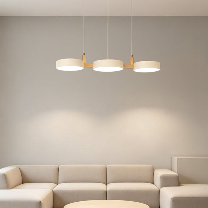 Wooden Pendant Chandelier With Adjustable Cord - Image 6