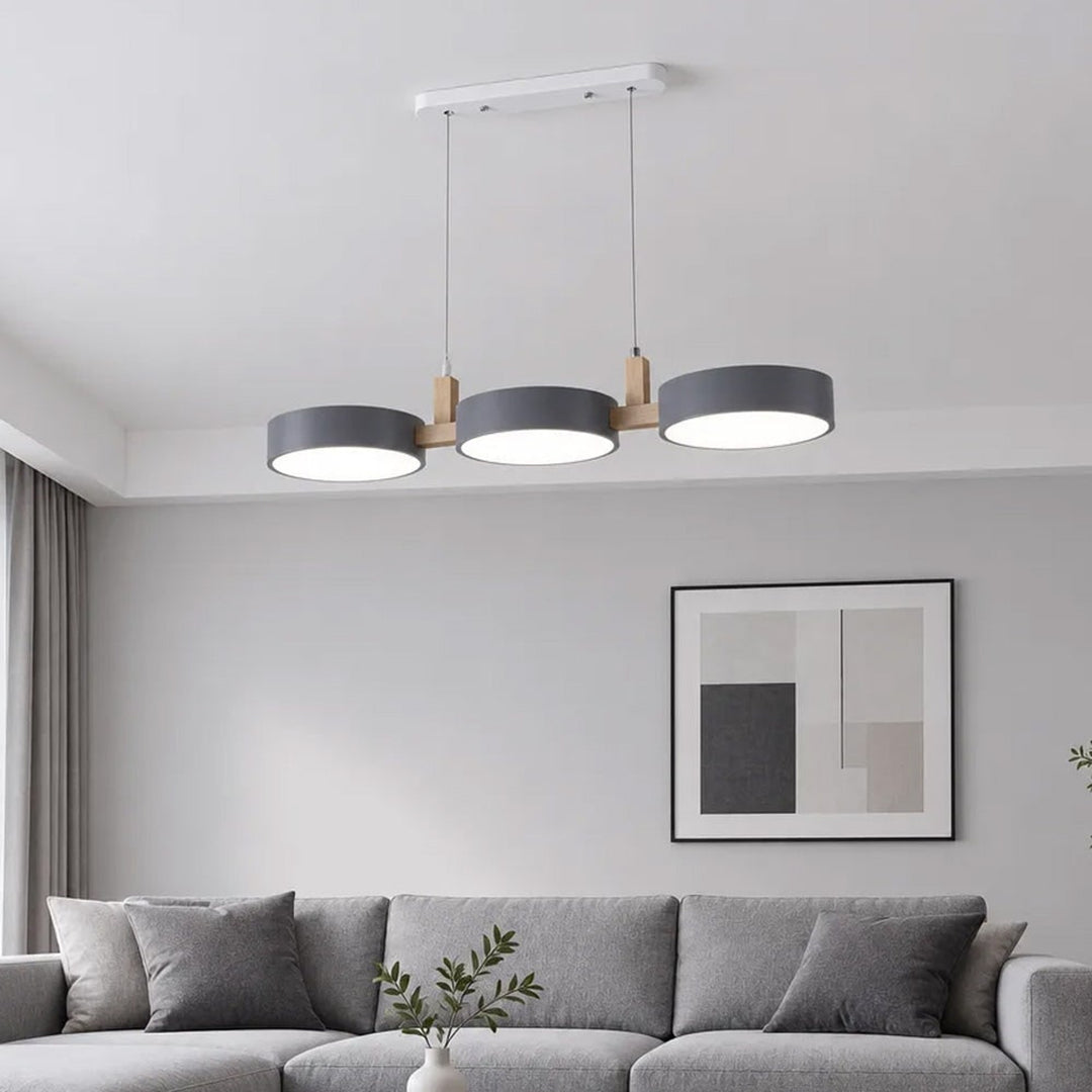 Wooden Pendant Chandelier With Adjustable Cord - Image 7