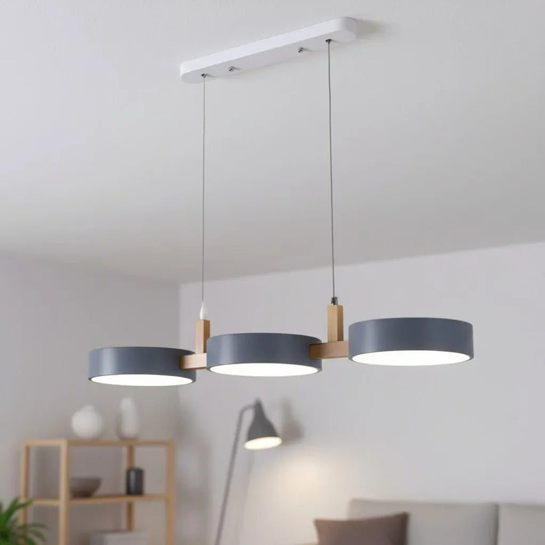 Wooden Pendant Chandelier With Adjustable Cord - Image 9