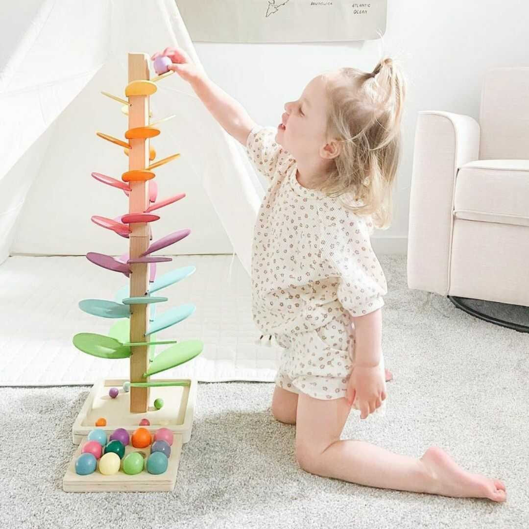 Wooden Sound Tower For Toddlers Chromatic & Auditory Exploration Sensory Toy - Image 2
