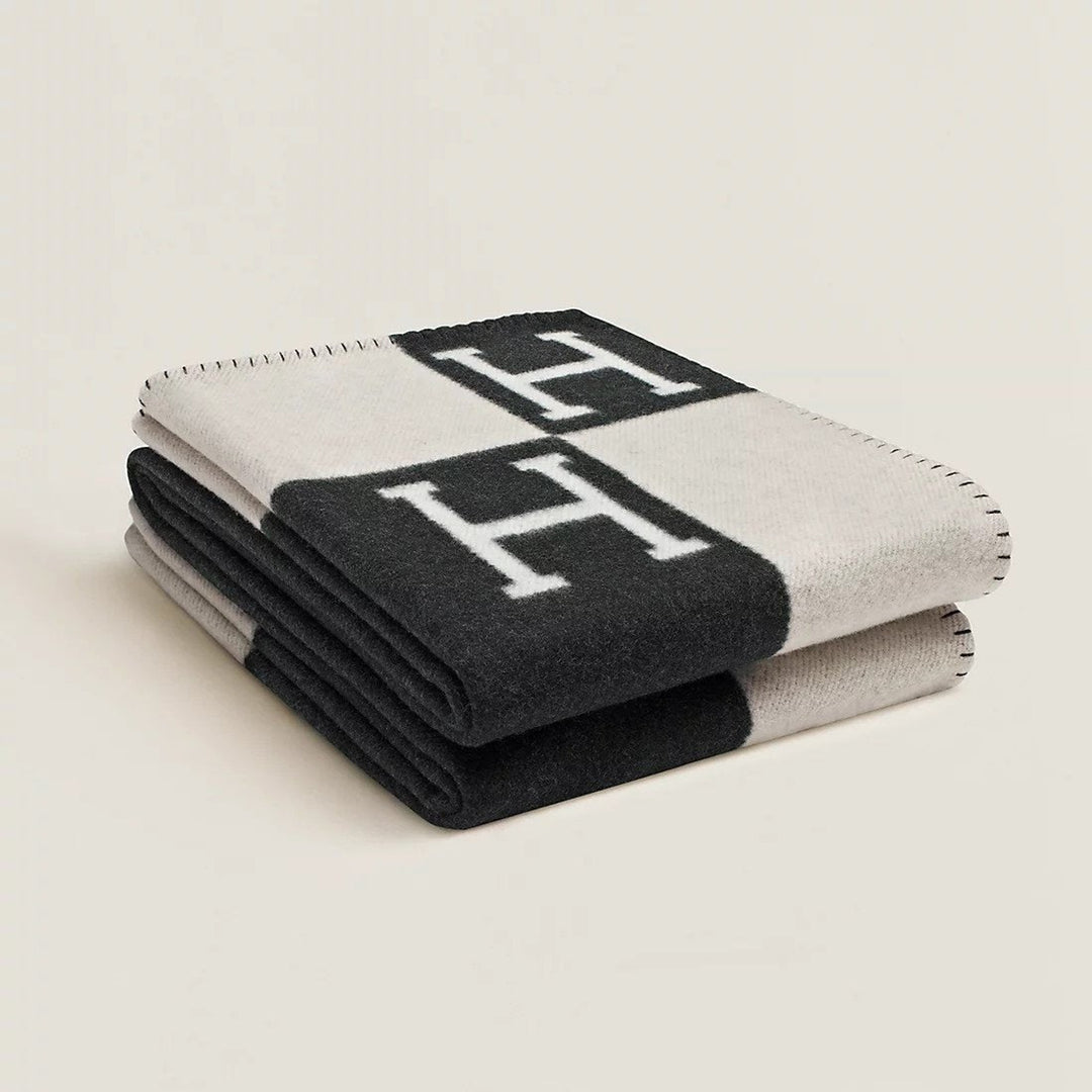 Wool Cashmere Blanket Throw Soft Warm - Image 1