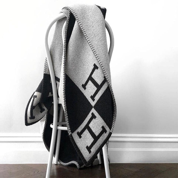Wool Cashmere Blanket Throw Soft Warm - Image 13