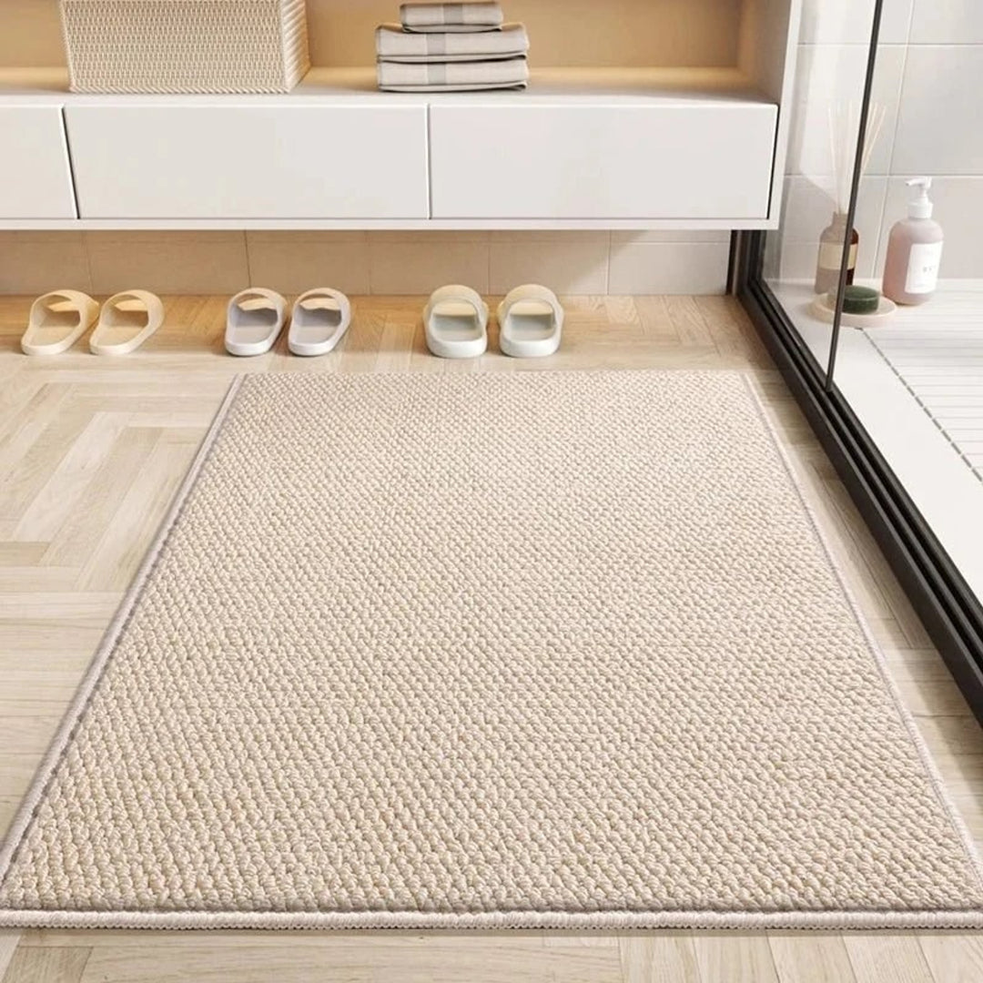 Woven Texture Absorbent Door Mat With Non-Slip Backing Quick Drying And Machine Washable - Image 7